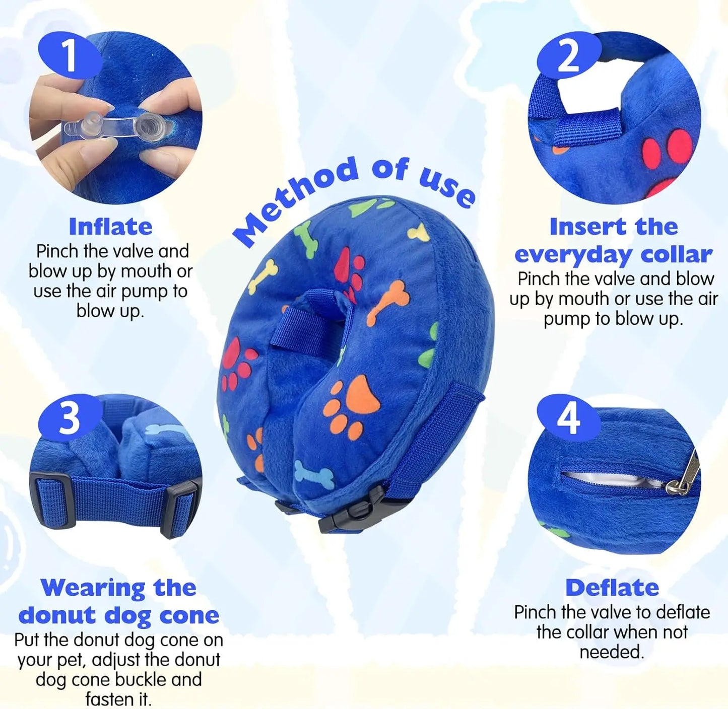 Inflatable Elizabeth Pet Collar