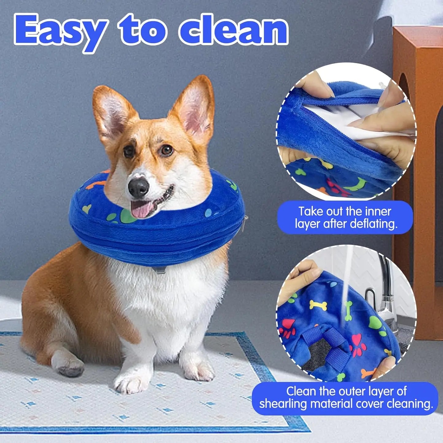 Inflatable Elizabeth Pet Collar